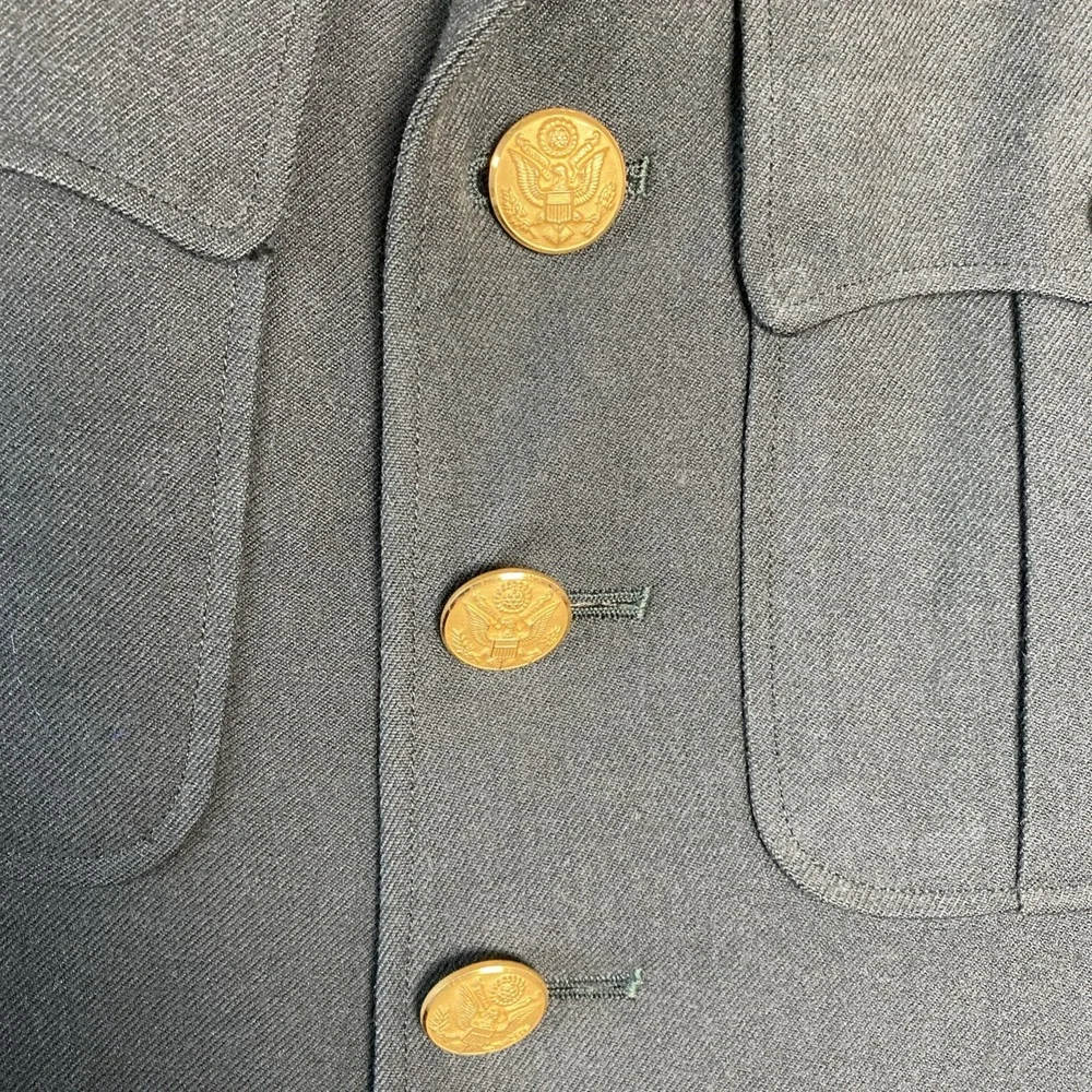 Vintage US‎ ARMY Class A Dress Uniform 38R w/pants 33x34